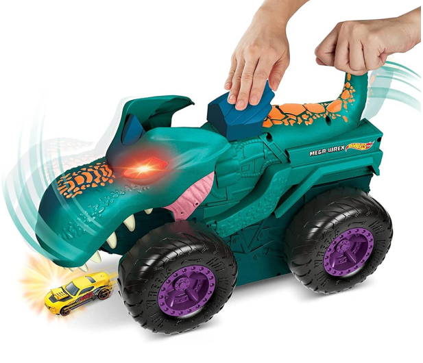 Hot Wheels Monster Trucks Pożeracz aut Mega Wrex - 1023547 - zdjęcie 4